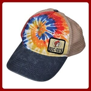 Buc-ee's Tie Dye Trucker Hat Mesh Back OS Unisex NWT